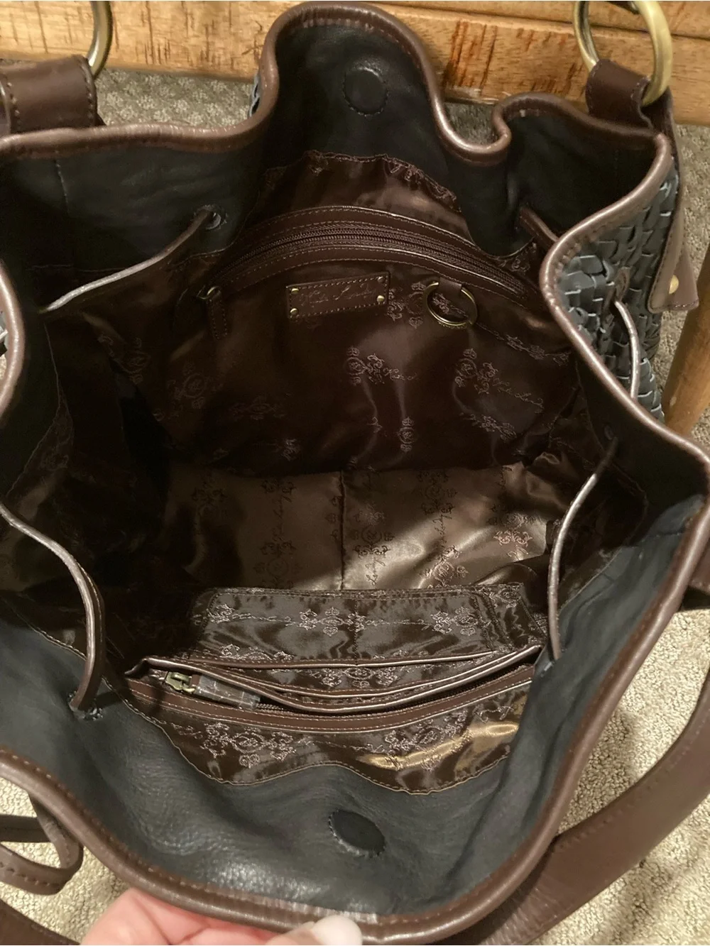 NWOT Kate Landry Leather Hobo Bag